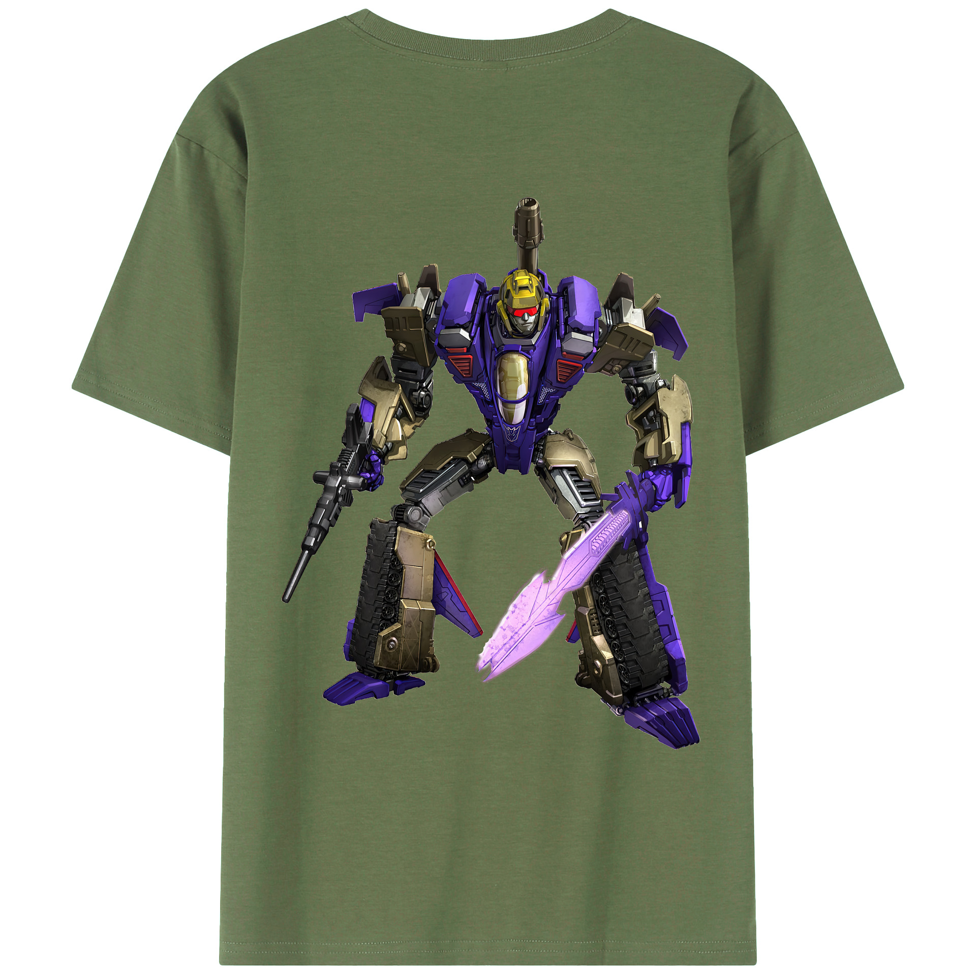 （画像用） Transformers トランスフォーマー 綿100％ メンズ半袖Tシャツ（バックプリント） 通気性